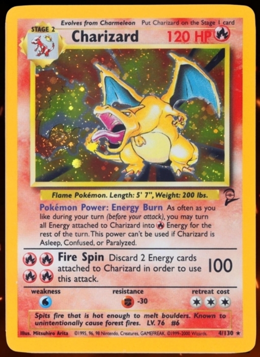 Base Set 2 Charizard Visual Fake Flag Authentic