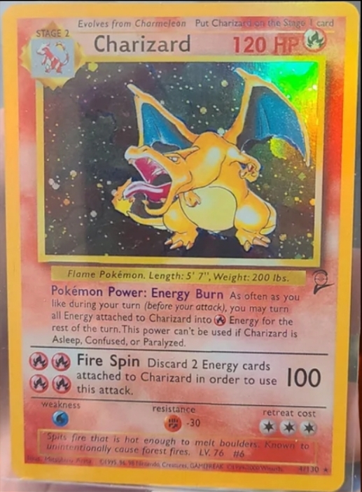 Base Set 2 Charizard Visual Fake Flag Replica 2