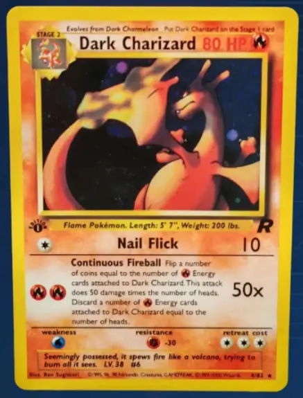 Dark Charizard 80 HP replica