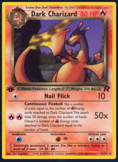 Dark Charizard card 1st Edition Non-Holo AUTHENTIC