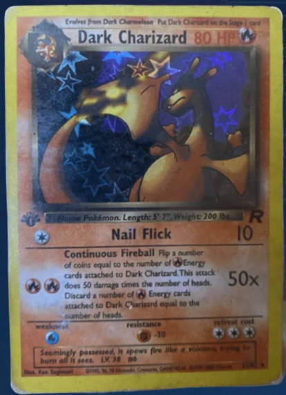 Dark Charizard card 1st Edition Non-Holo REPLICA