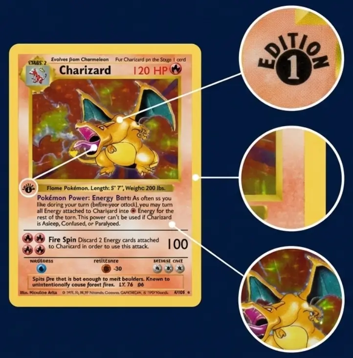 Base Set Charizard Real vs Fake