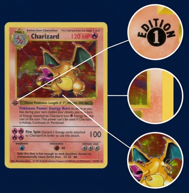 Deep Dive Base Set Charizard 1st Edition