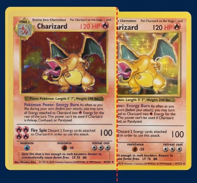 Deep Dive Shadowless Base Set Charizard 1st Edition