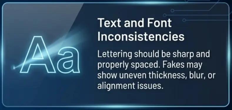 Text and Font Inconsistencies