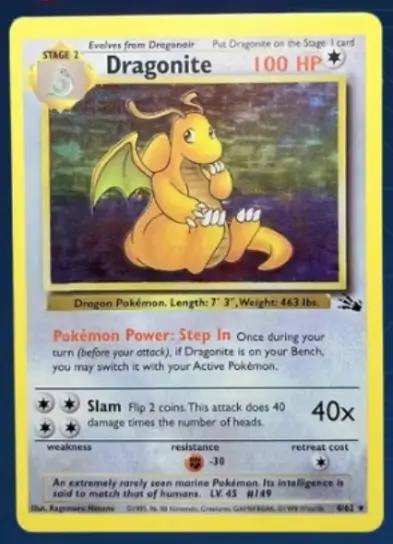 replica Unlimited Dragonite Holo