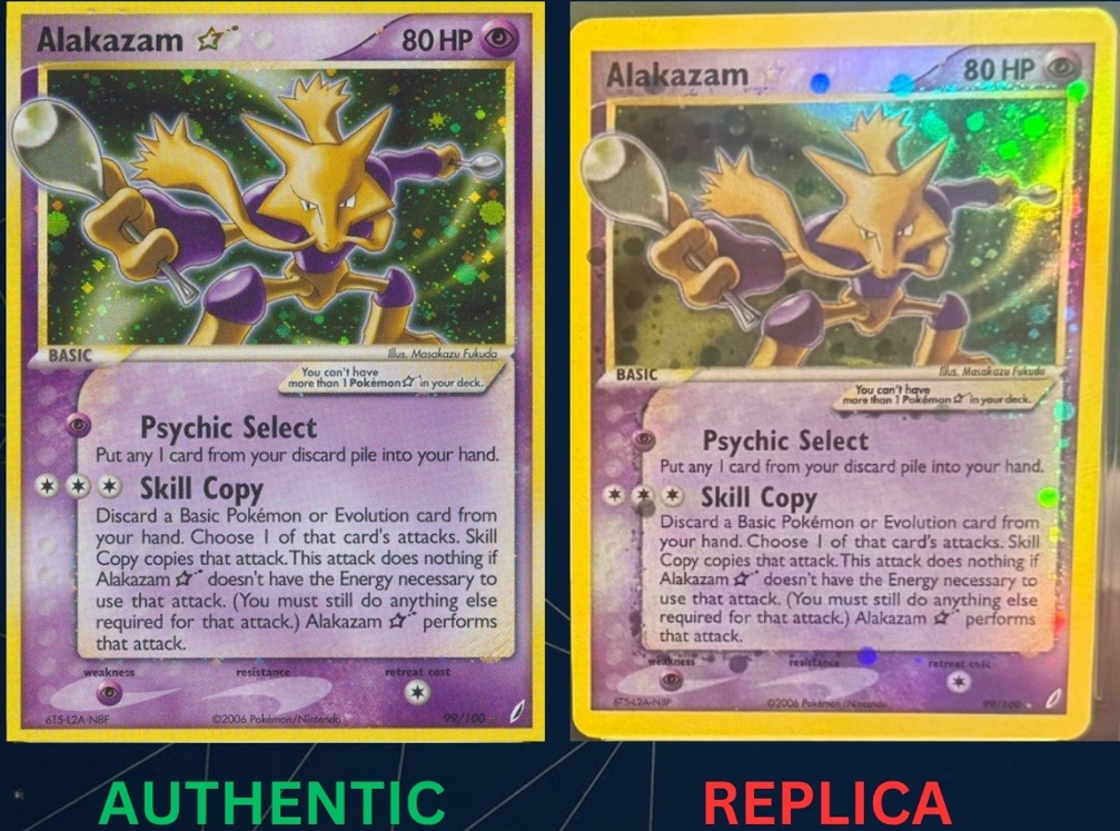 ALAKAZAM ★ EN AUTHENTIC - REPLICA