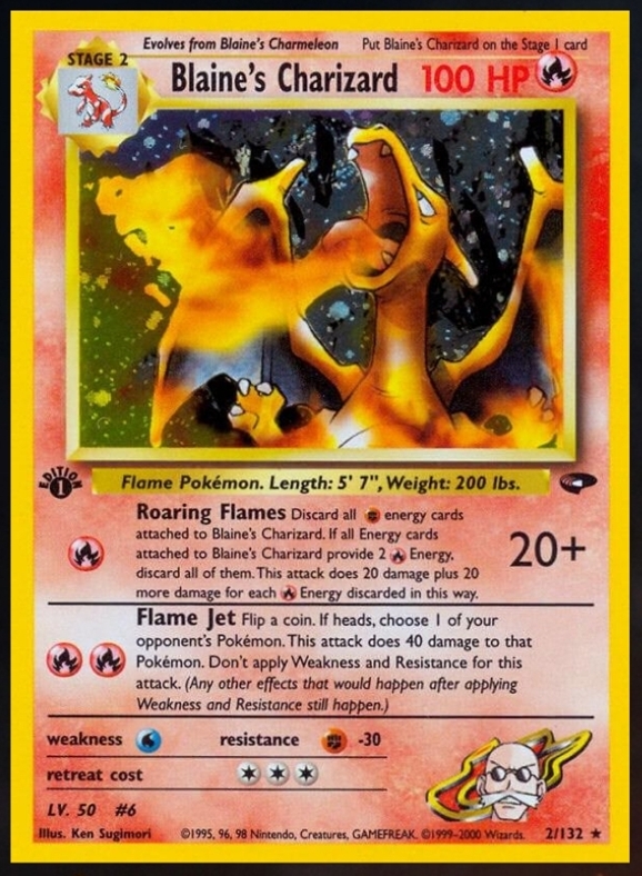 Blaine’s Charizard 1st Edition