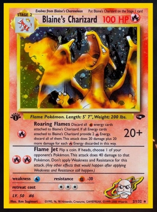 Blaine’s Charizard Authentic