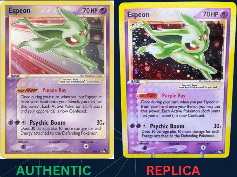 Gold Star Pokémon Cards ESPEON ★ English