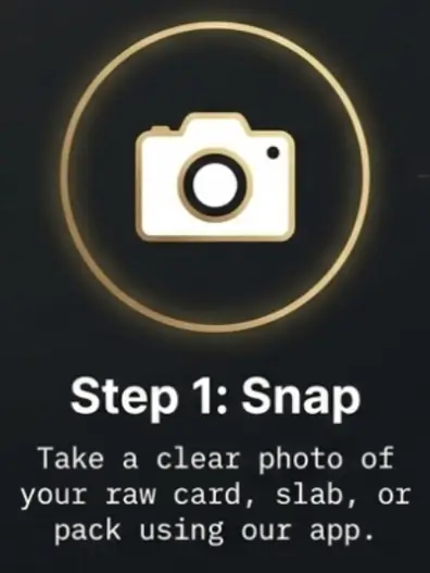 Step 1 - Snap for GOLD STAR POKÉMON CARDS verification