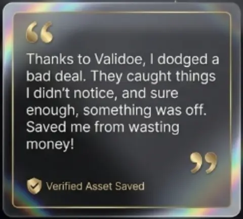 The Collector’s Verdict Validoe Quote 1
