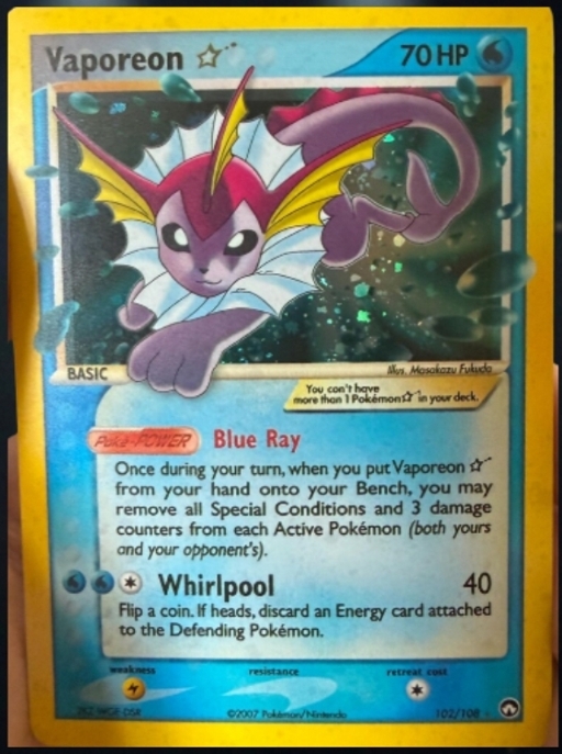 VAPOREON ★ EN FAKE CARD