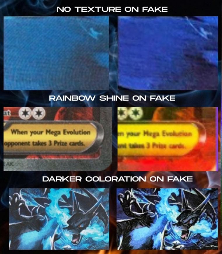 MEGA CHARIZARD X REAL VS FAKE