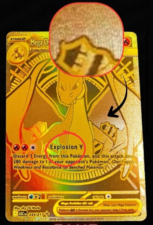 Mega Charizard Y ex 294 fake