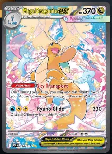 Mega Dragonite ex 370 HP (Stage 2)