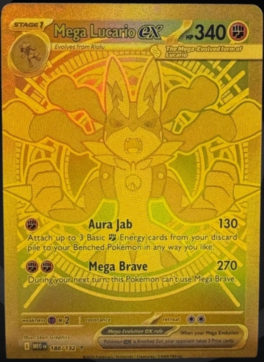 Mega Lucario ex #188 fake