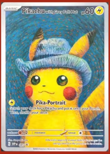 Pikachu with Grey Felt Hat #85 REPLICA