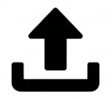 arrow-up black and white image