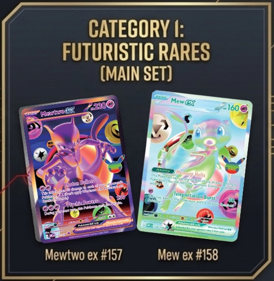 Mewtwo ex #157 Mew ex #158