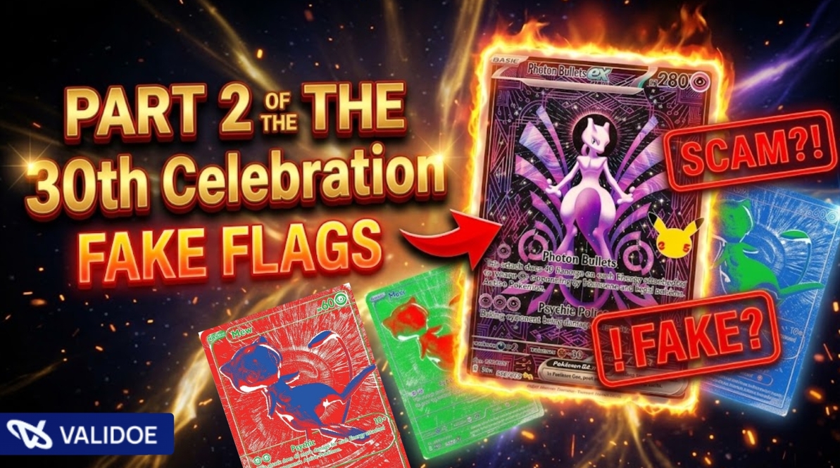 Pokémon TCG 30th Celebration fake card guide part 2